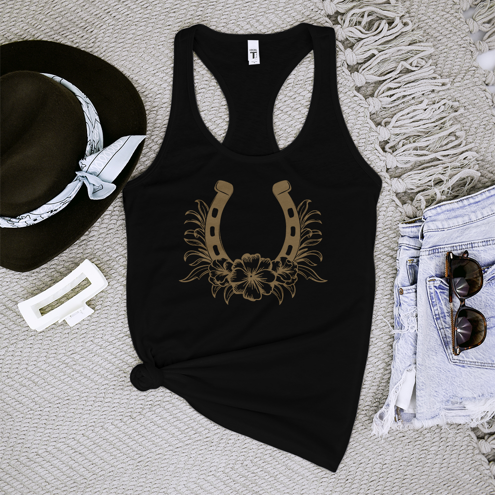 Horseshoe Flower Tank Top