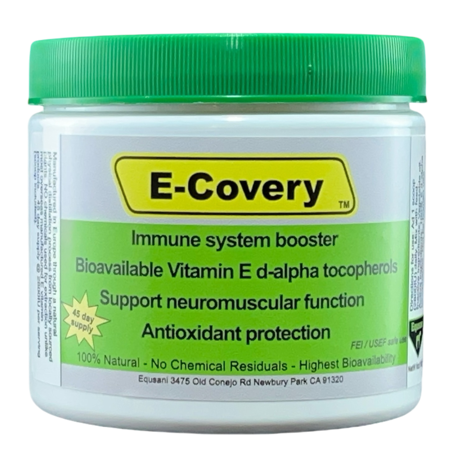 E-Covery – Natural Vitamin E Antioxidant Supplement for Horses