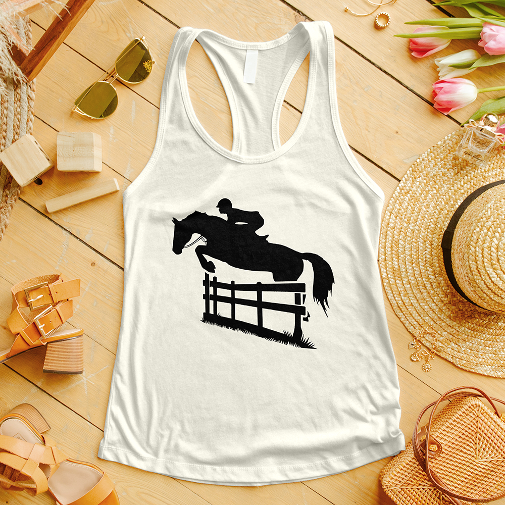 Horse Jumping Fence Tank Top