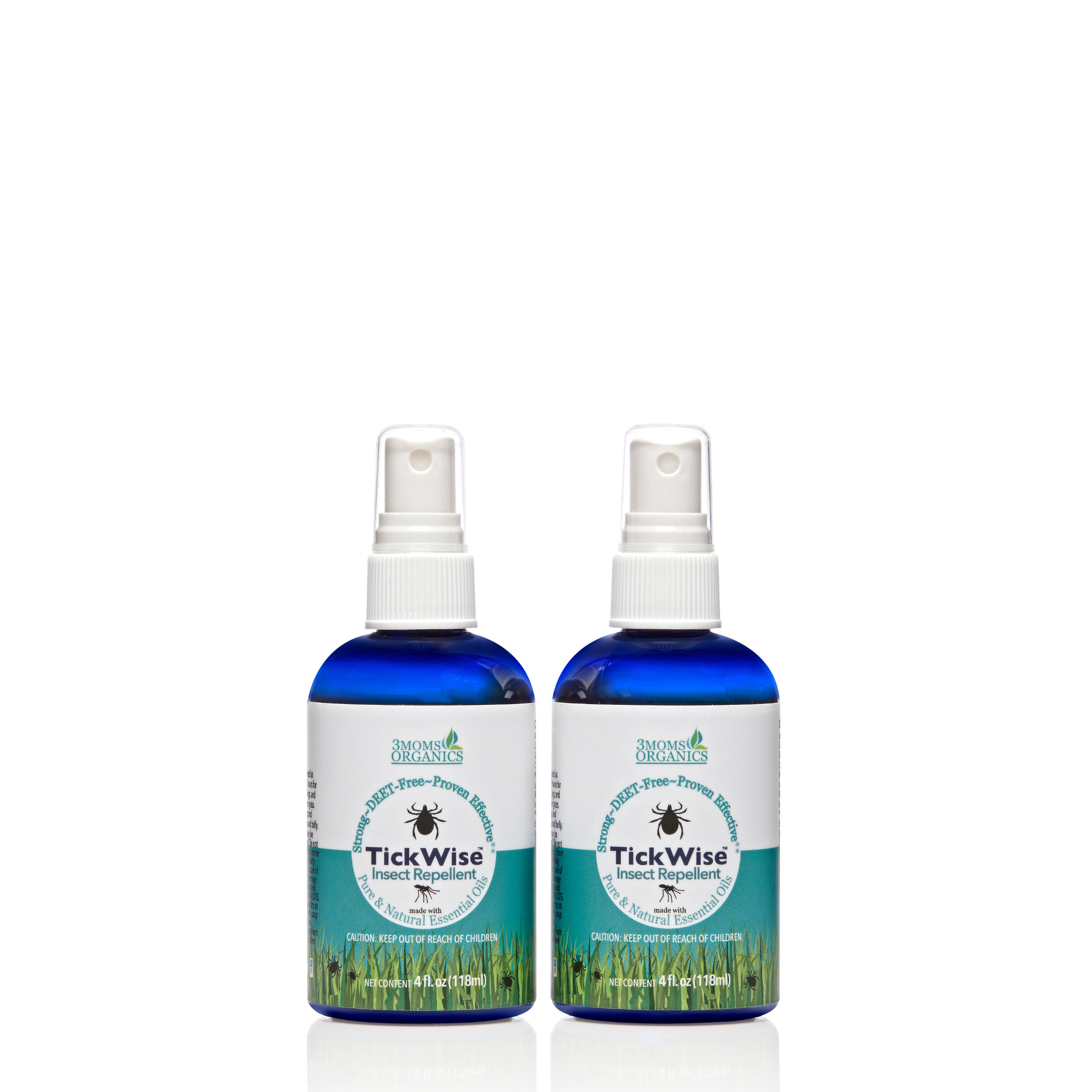 Mosquito & Tick Repellent Spray, All-Natural Ingredients, Lemon Vanilla Scent (4oz)