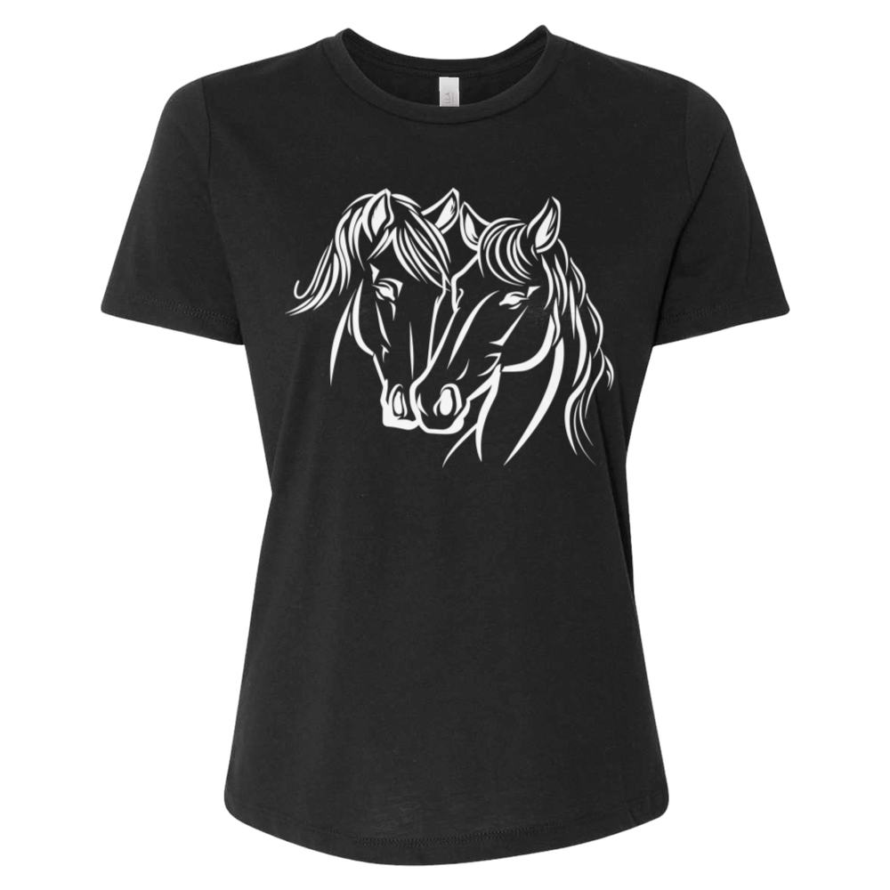 Two Horses Head to Tail Tee