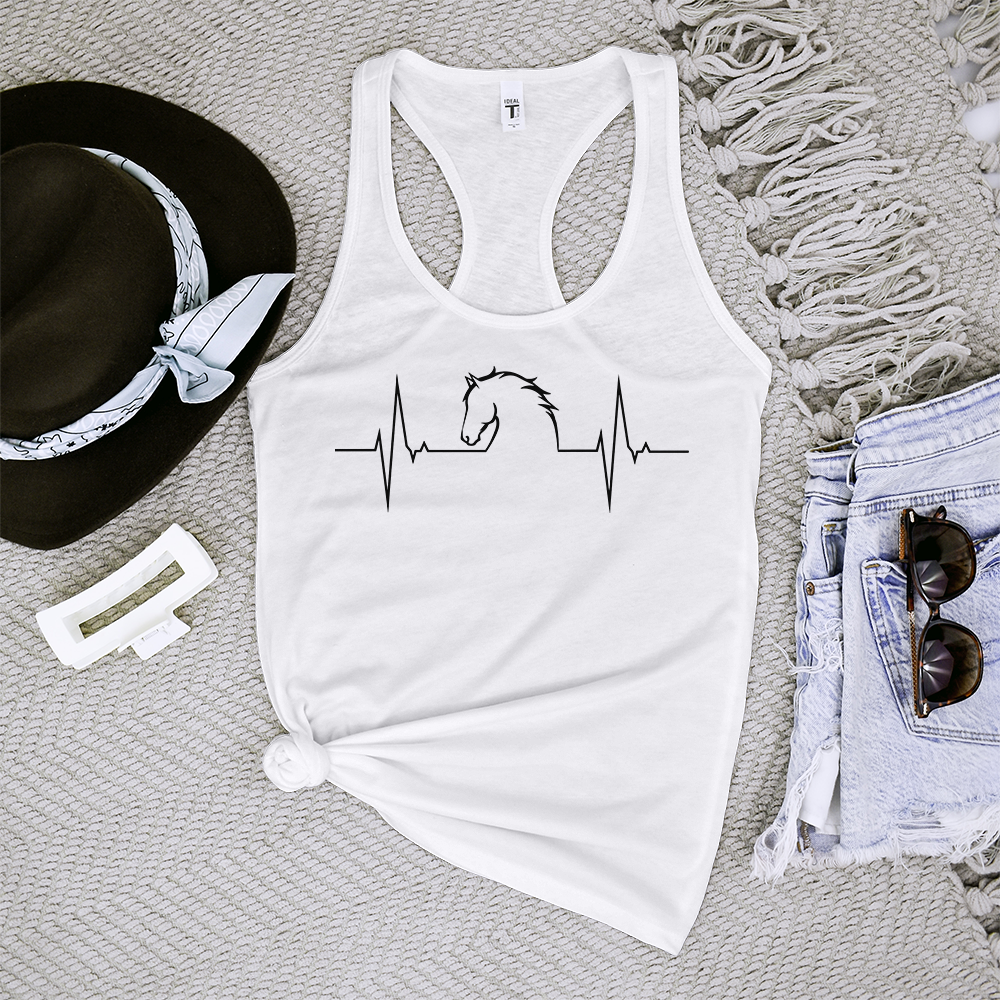 Horse Heartbeat Tank Top