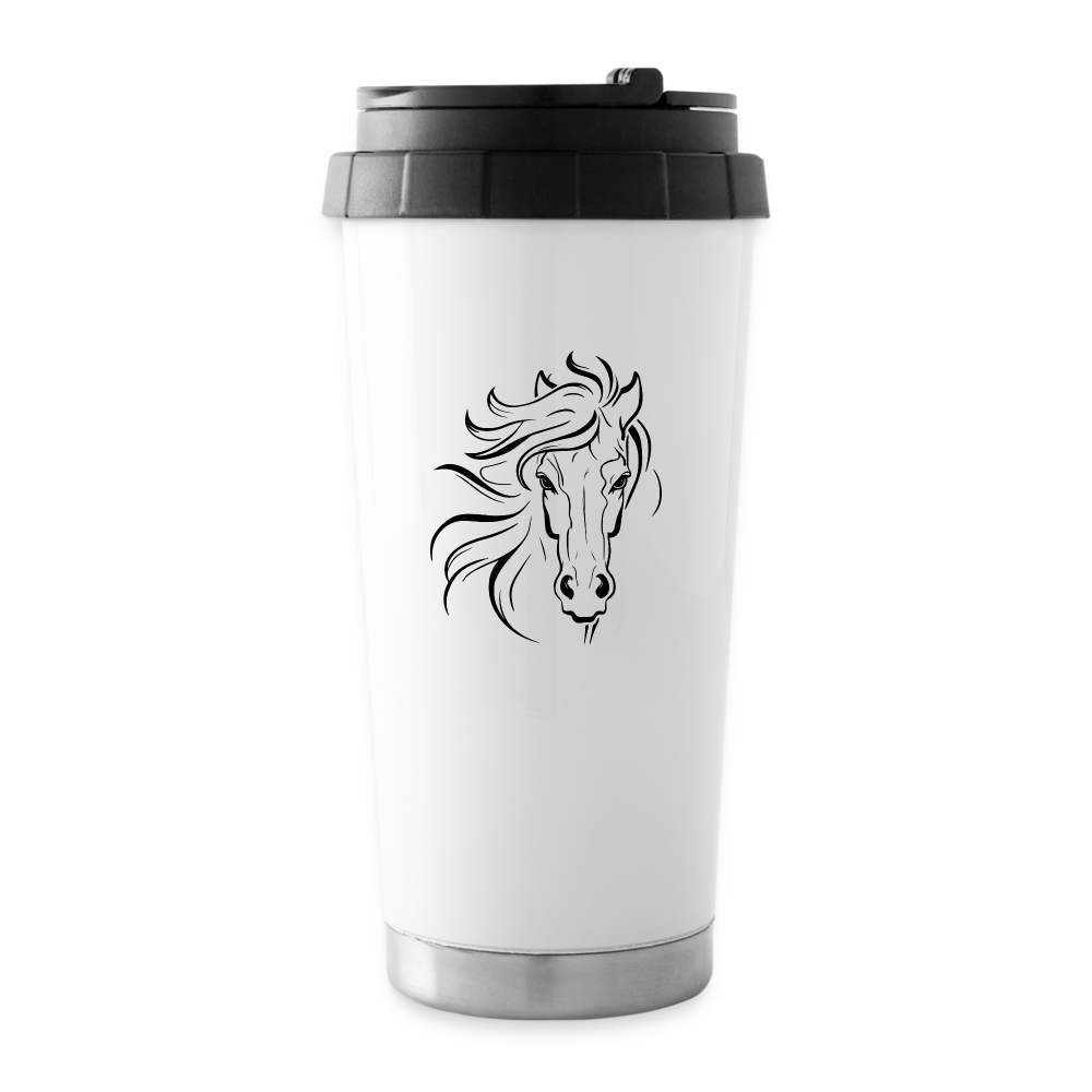 H1 16 oz Travel Mug - white