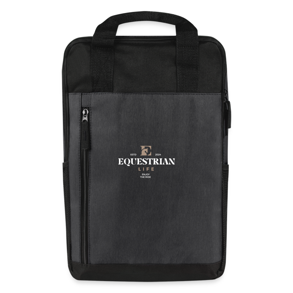 EL Laptop Backpack - heather dark gray/black
