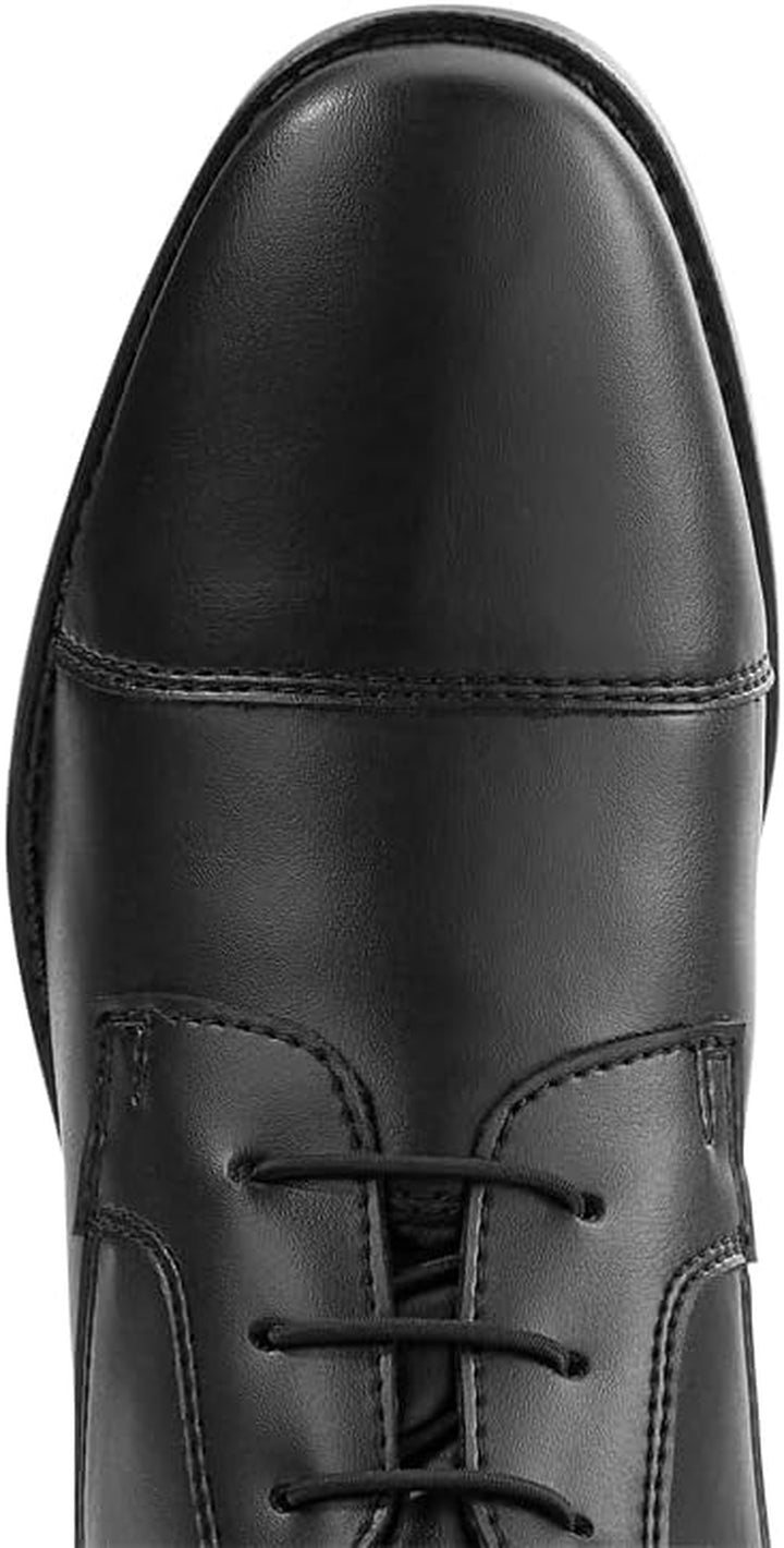 Riding Sport - Ladies' Equestrian Black Synthetic Leather Field Boots - Slim - 7.5