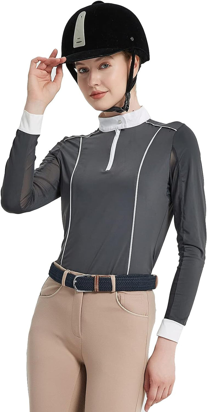 Farm Women'S Ice Feel Quick Dry Performance Rider Longsleeve Shirt