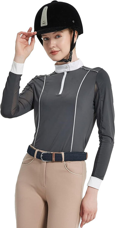 Farm Women'S Ice Feel Quick Dry Performance Rider Longsleeve Shirt