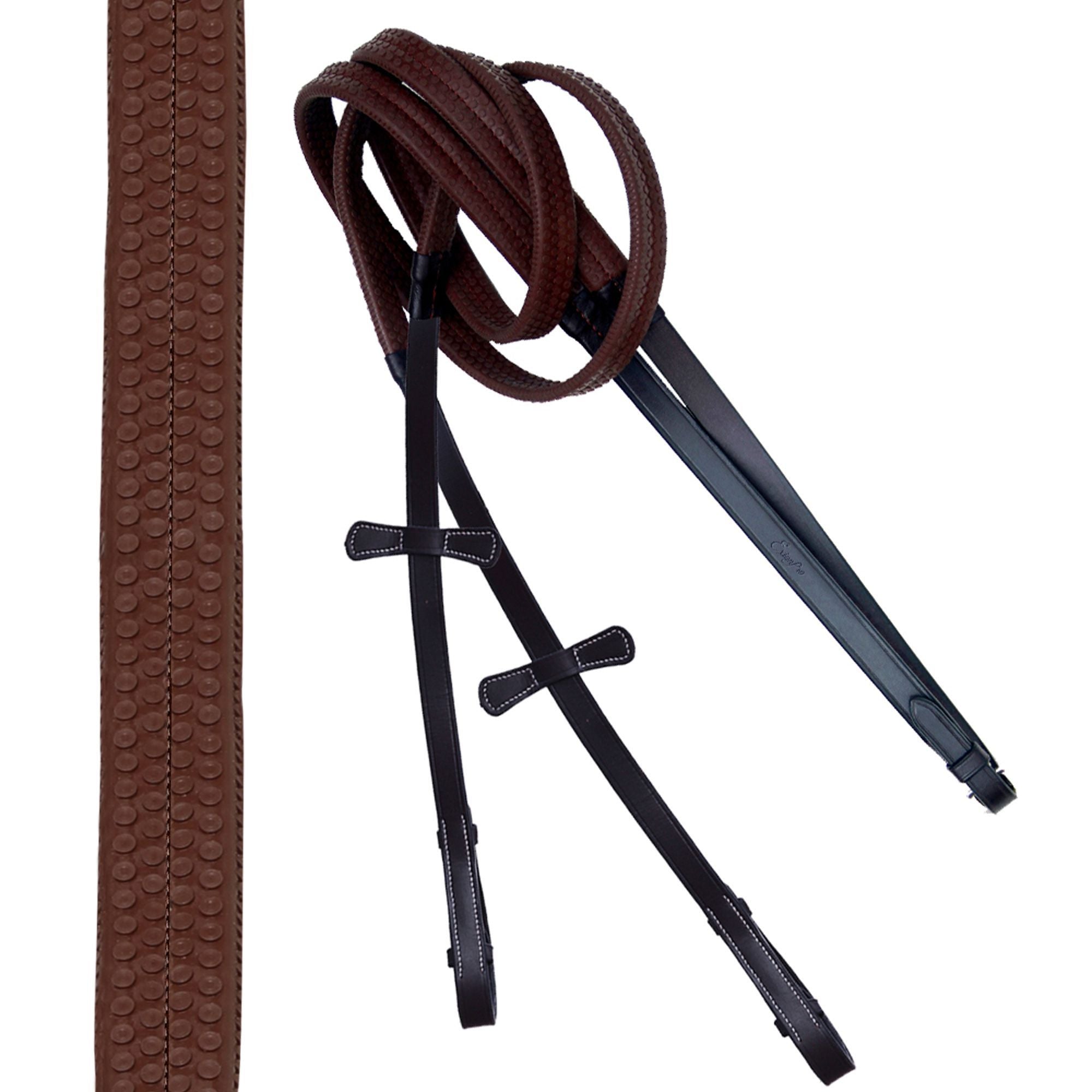 ExionPro SS Clincher Studded Bridle With Flash and Reins