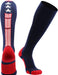 Madsportsstuff Patriot USA Flag Stars and Stripes over the Calf Socks