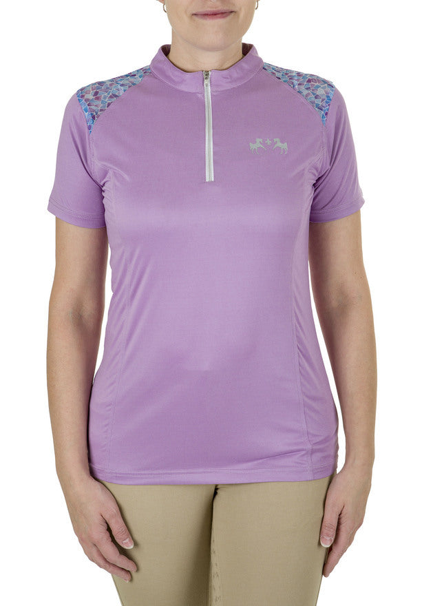 Equine Couture Women Daisy Printed Smyrna Sport Shirt