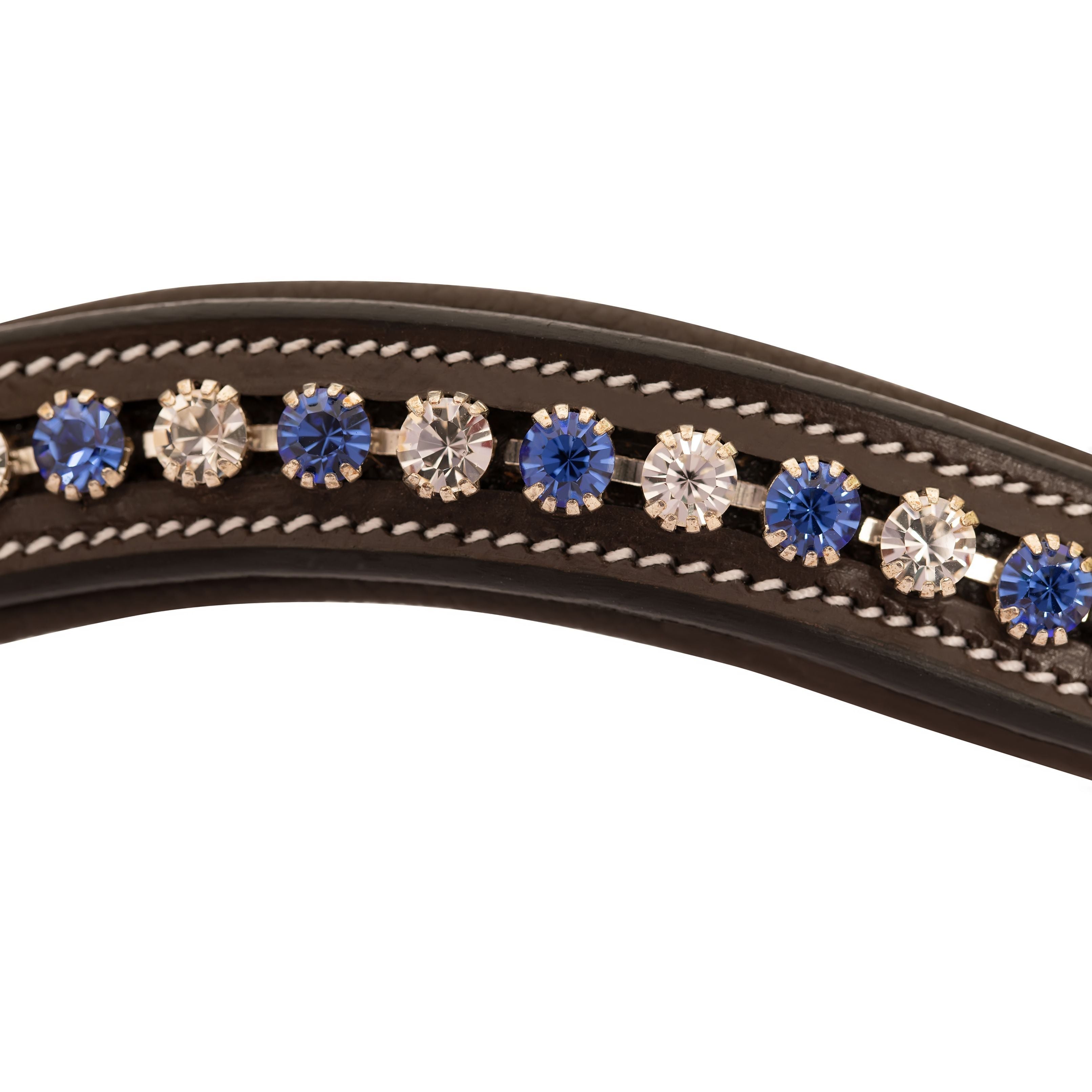 ExionPro Elegant Blue & Clear Crystal Browband
