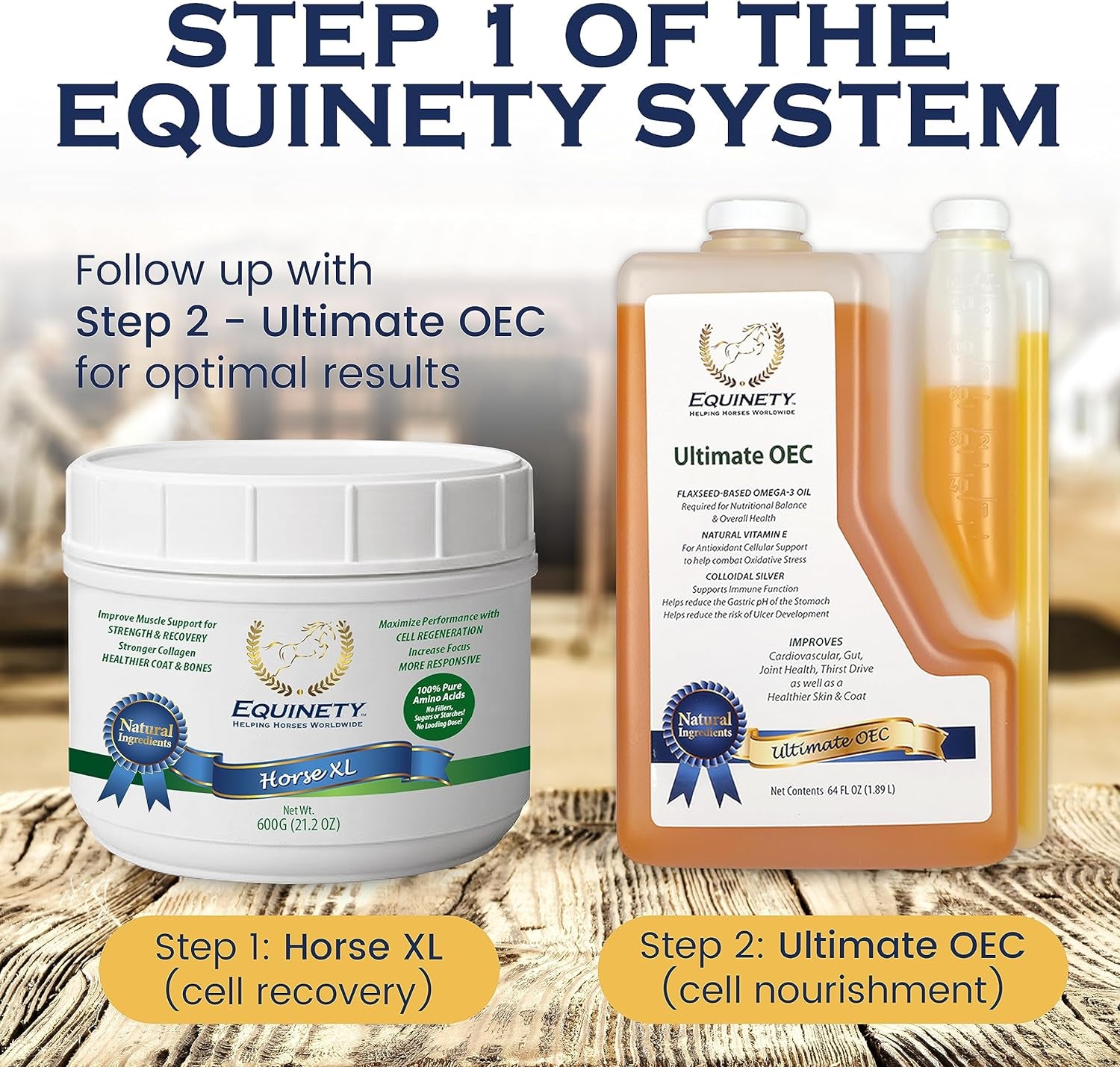 100-Day Supply Horse XL Horse Supplements – Horse Care W/ 8 Essential Amino Acids to Promote Cellular Repair - No Soy or Sugar Coat Defense for Horses - Horse Joint Supplement & Horse Hoof Supplements