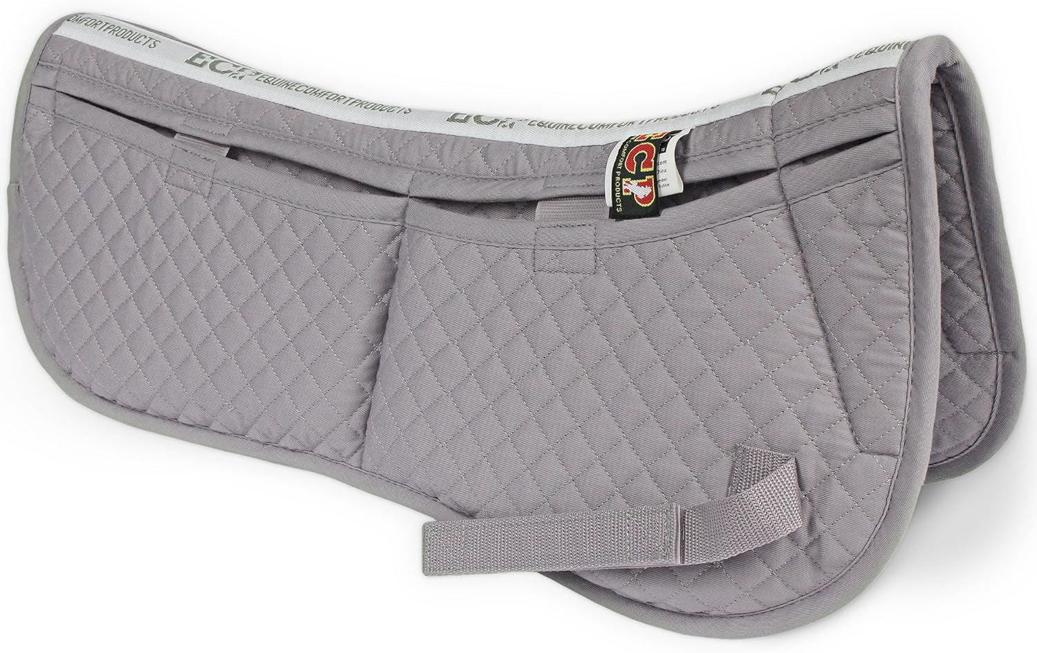 ECP Equine Comfort Products Injury Prevention Half Saddle Pad with Adjustable Memory Foam