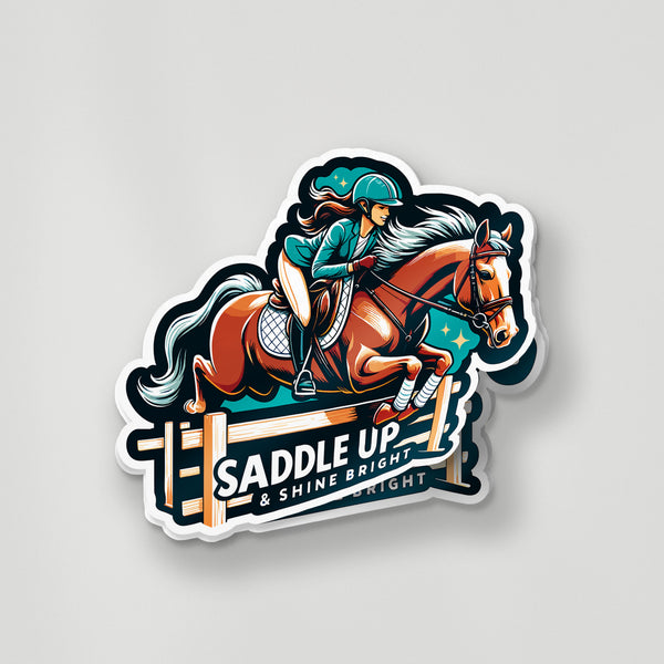 Saddle Up & Shine Bright Sticker