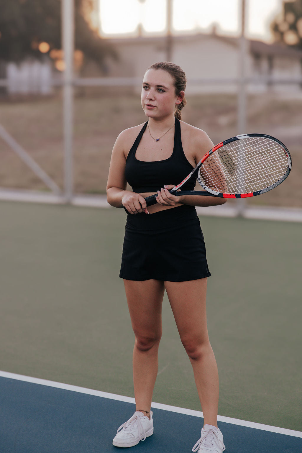 Halter SportsBra - Black