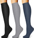 3 Pairs Compression Socks for Women & Men 15-20 Mmhg,Best Support for Nurses Running Hiking