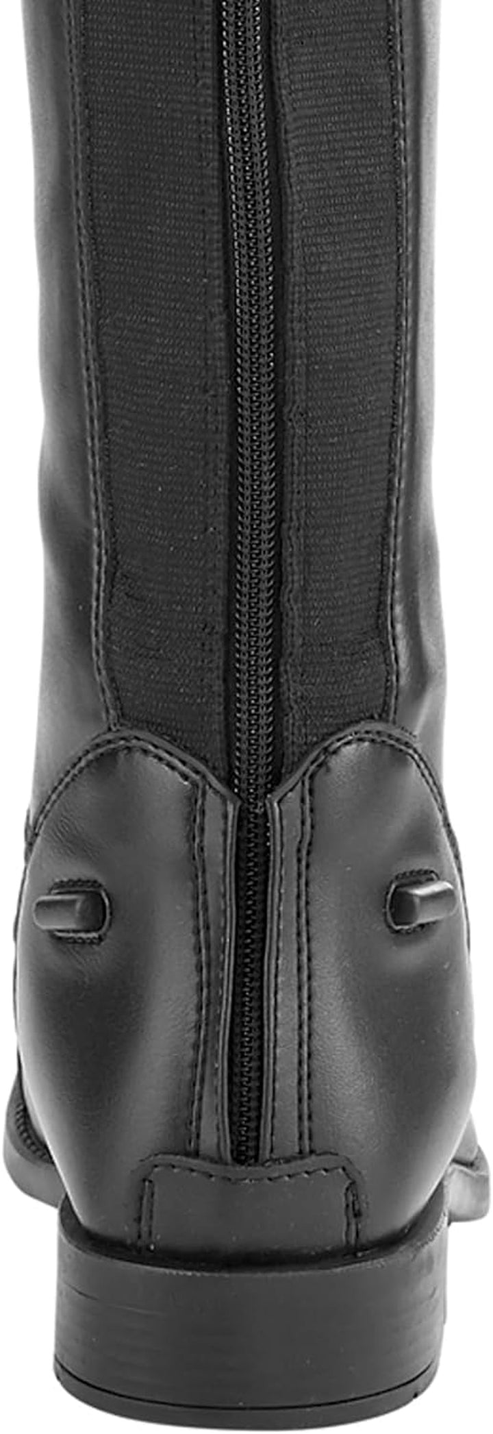 Riding Sport - Ladies' Equestrian Black Synthetic Leather Field Boots - Slim - 7.5