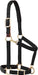 Weaver Leather Padded Breakaway Adjustable Chin & Throat Snap Halter, 1" Average Horse or Yearling Draft