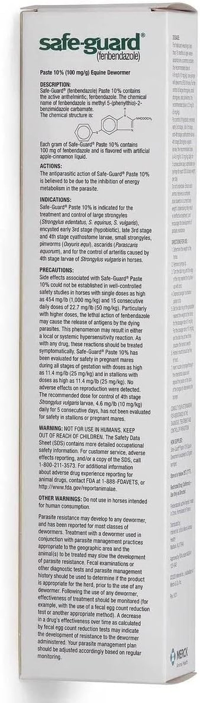 Safeguard Horse Dewormer - 25 Gm