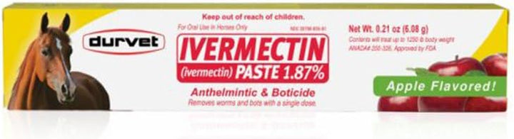 Ivermectin Paste Dewormer - 6.08G Dose @ 1.87%-Apple Flavored