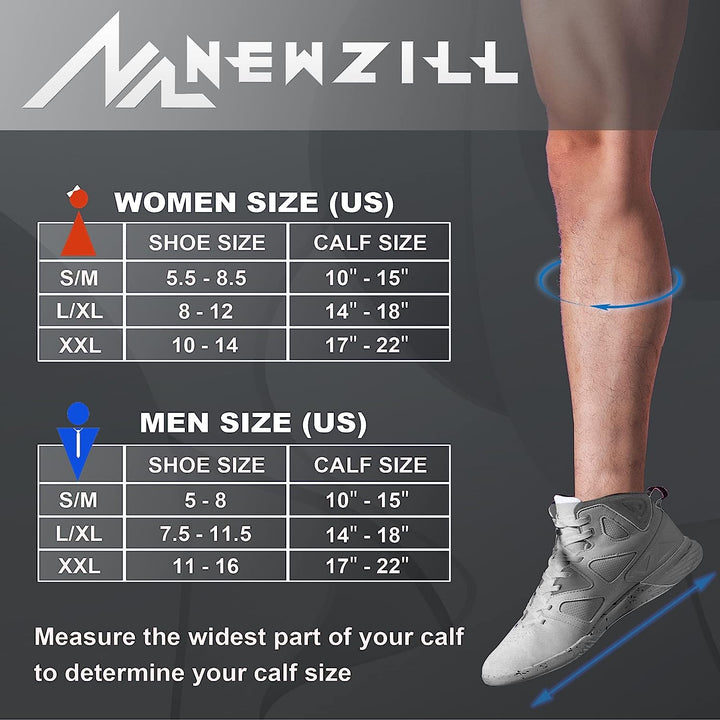 NEWZILL Medical Compression Socks for Women & Men Circulation 20-30 Mmhg, Best for Running Athletic Hiking Travel Flight Nurses