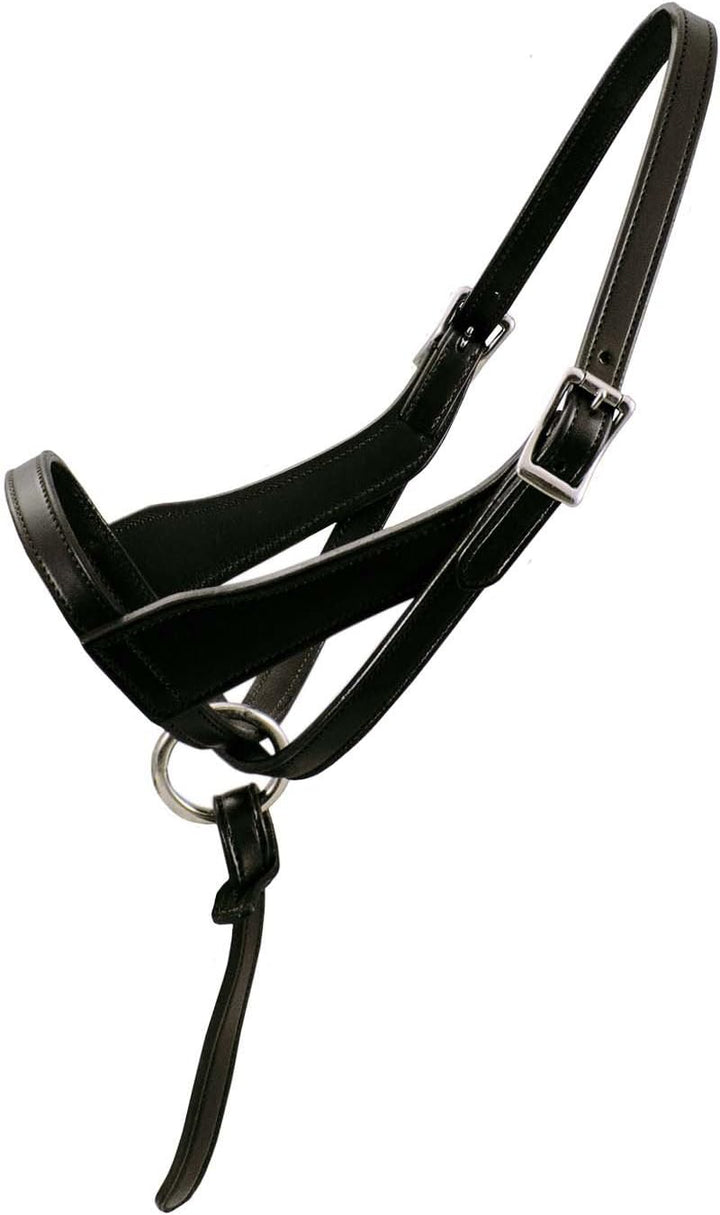 Derby Originals  Double Layered Leather Grow with Me Adjustable Horse Foal Halter with Extra Crown Piece