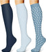 3 Pairs Compression Socks for Women & Men 15-20 Mmhg,Best Support for Nurses Running Hiking