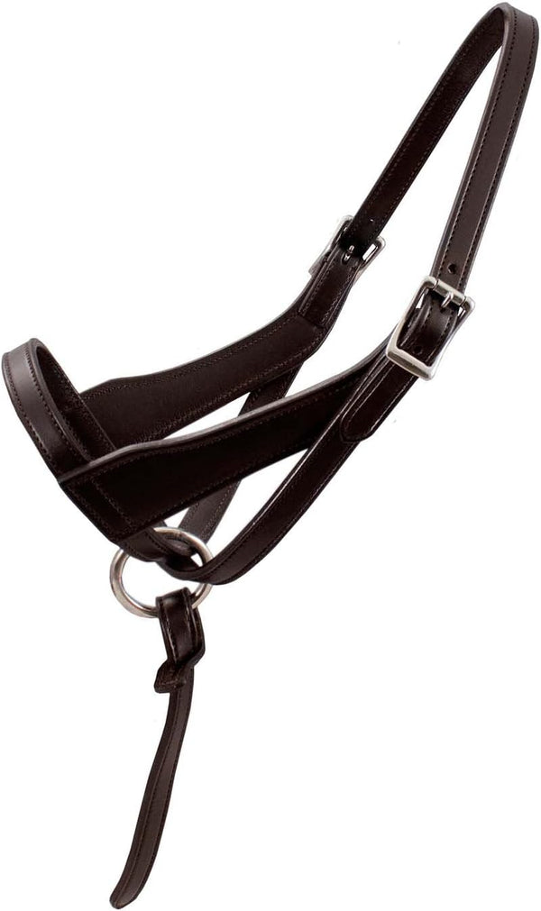 Derby Originals  Double Layered Leather Grow with Me Adjustable Horse Foal Halter with Extra Crown Piece