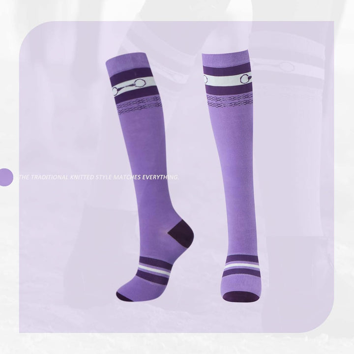 Harrison Howard 3 Pairs Premium Quality Equestrian Riding Socks for Horse Riding &Tall Boot Knee High Socks for Women