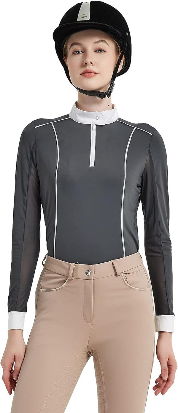 Farm Women'S Ice Feel Quick Dry Performance Rider Longsleeve Shirt