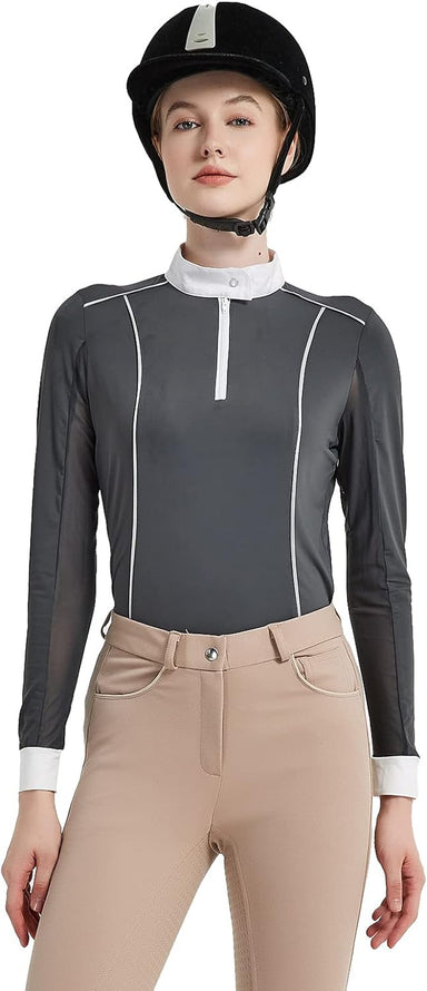 Farm Women'S Ice Feel Quick Dry Performance Rider Longsleeve Shirt
