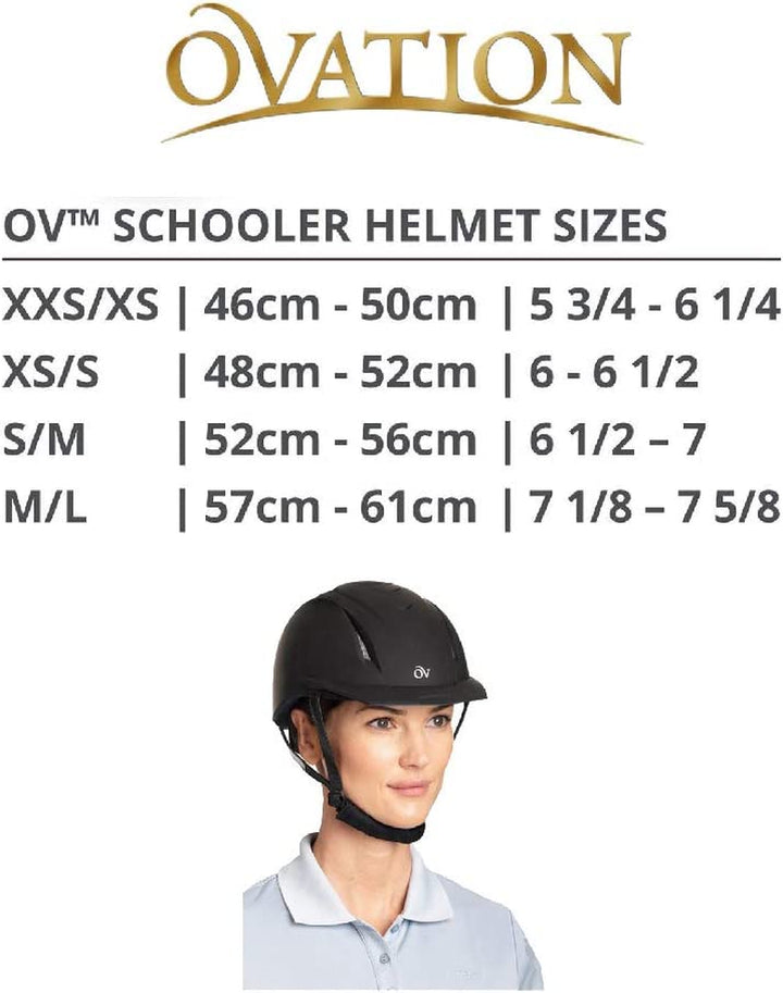 Ovation Deluxe Schoole Low Profile Horse Riding Helmet