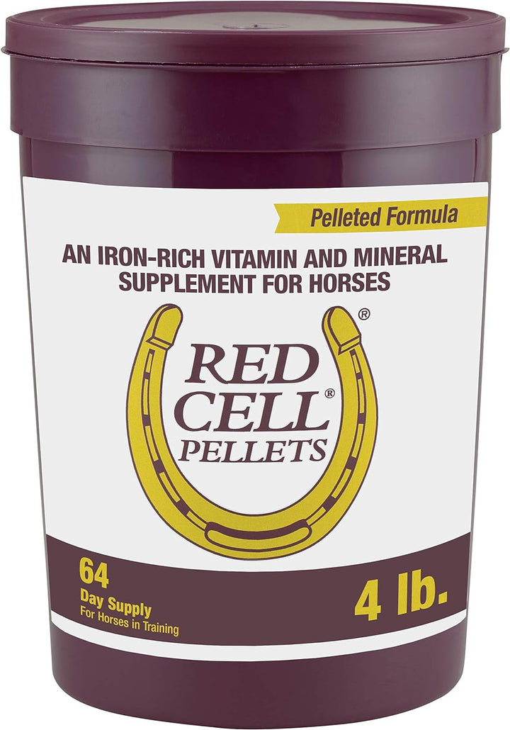 Horse Health Red Cell Pellets, Vitamin-Iron-Mineral Supplement for Horses, Helps Fill Important Nutritional Gaps in Horse'S Diet, 4 Lbs., 64-Day Supply