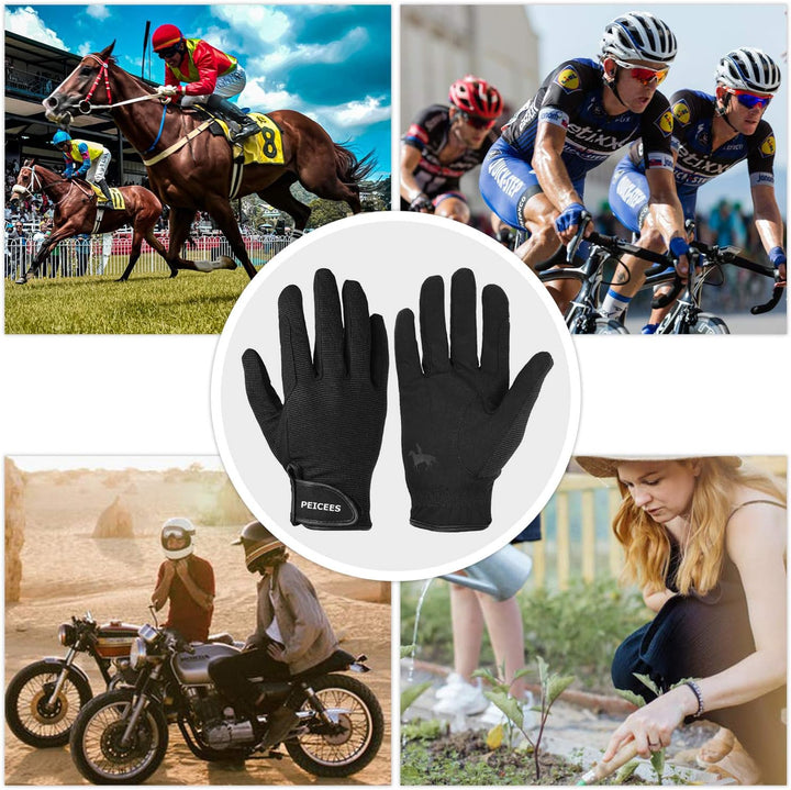 Horse Riding Gloves Professional Equestrian Riding Gloves for Women Men Kids Touchscreen Horseback Riding Gloves for Horse Riding Cycling Motorcycle and Outdoors Black Coffee