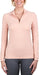 Solid Base Layer Activewear | Long Sleeve Sun Protection | 1/4 Zip Womens Golf, Equestrian, Outdoor Apparel