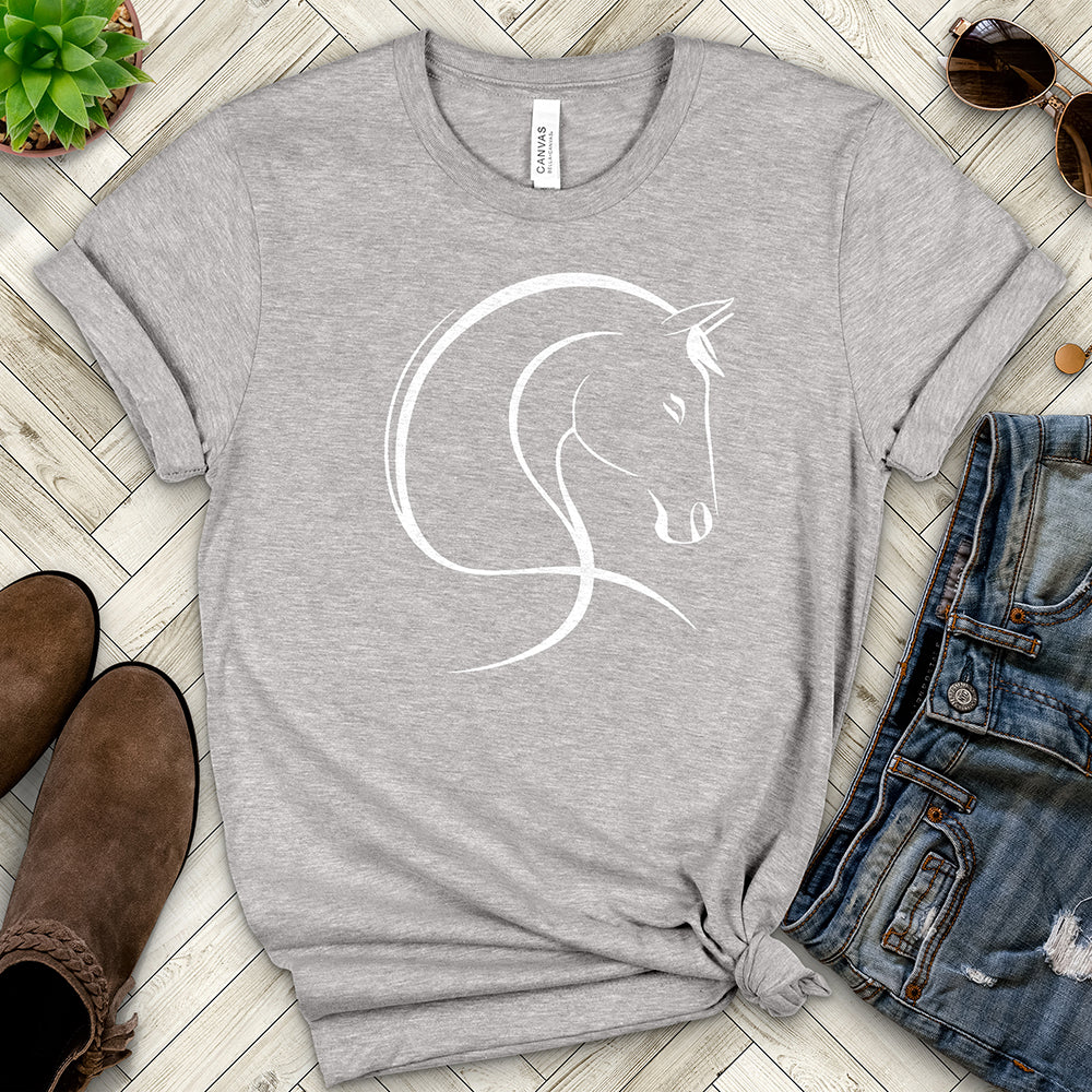 Horse Line Art Tee