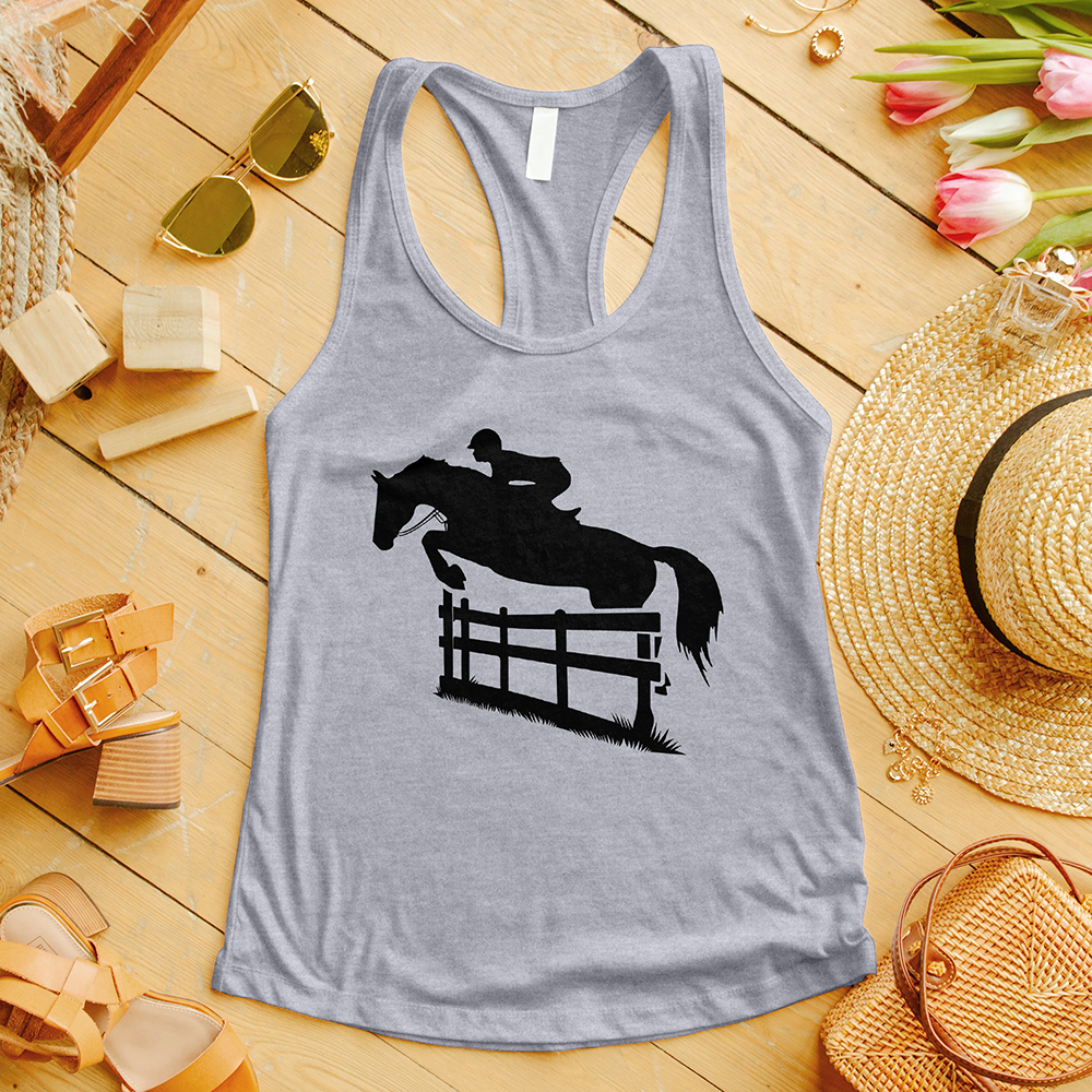 Horse Jumping Fence Tank Top
