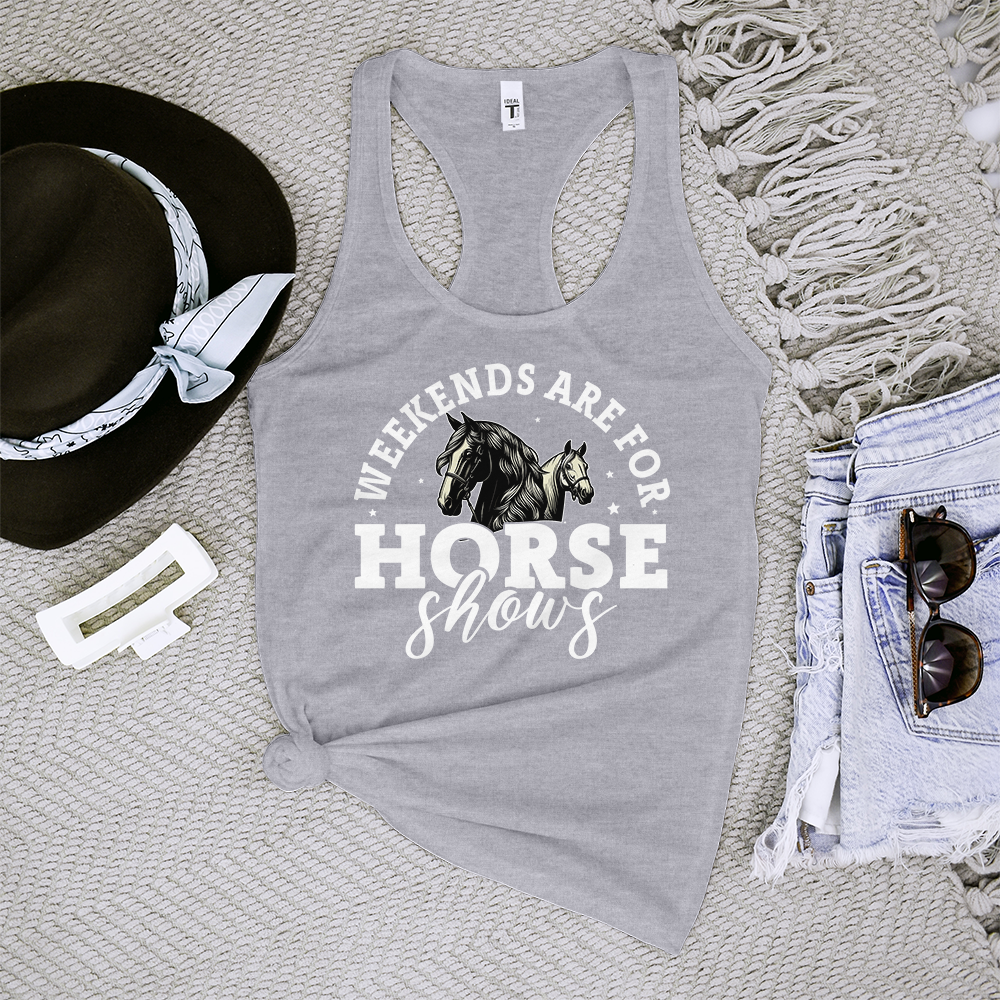 Horse Shows Black Tank Top