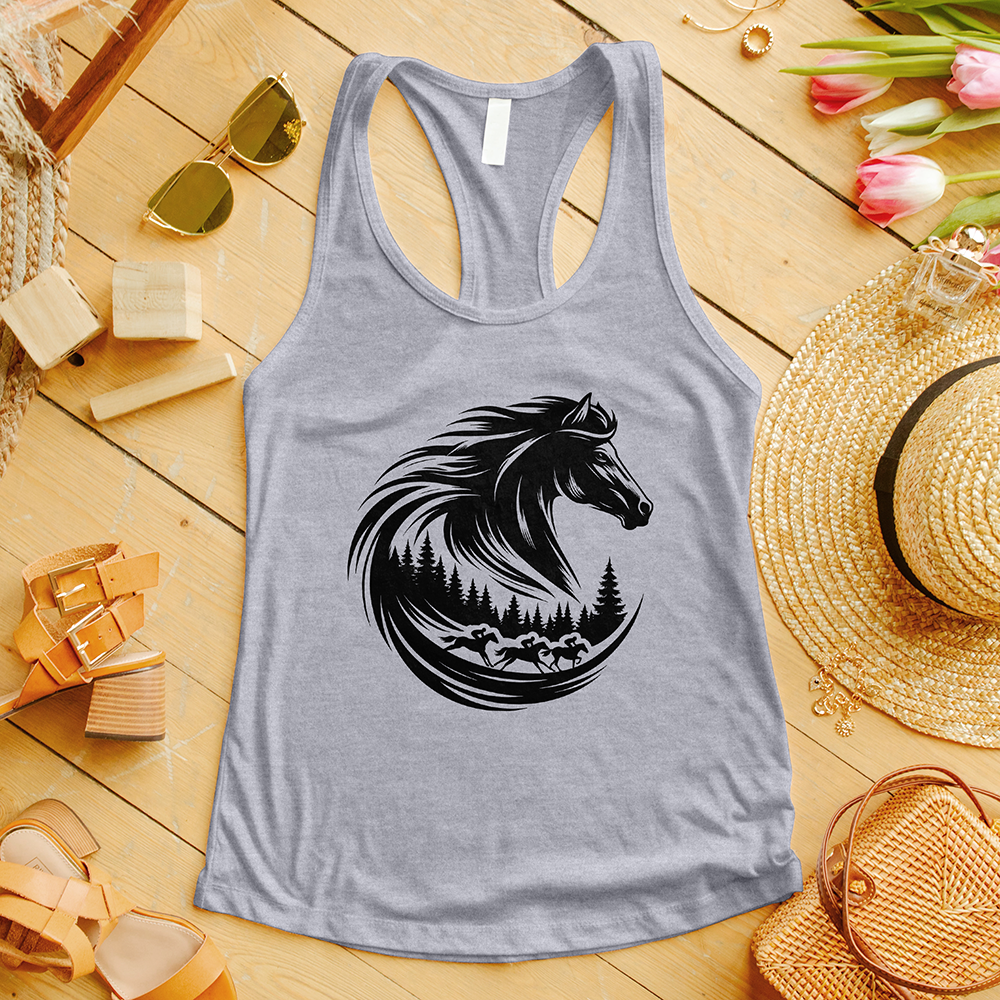 Majestic Horse's Head Tank Top