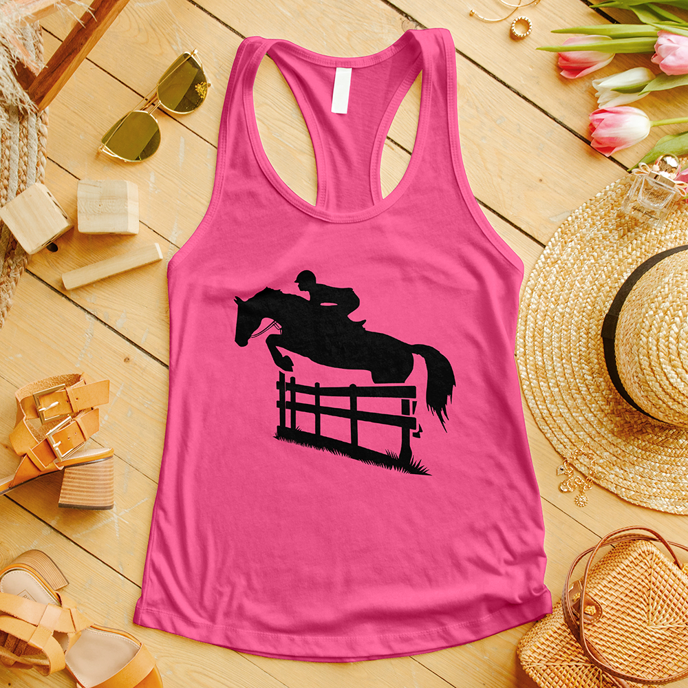 Horse Jumping Fence Tank Top
