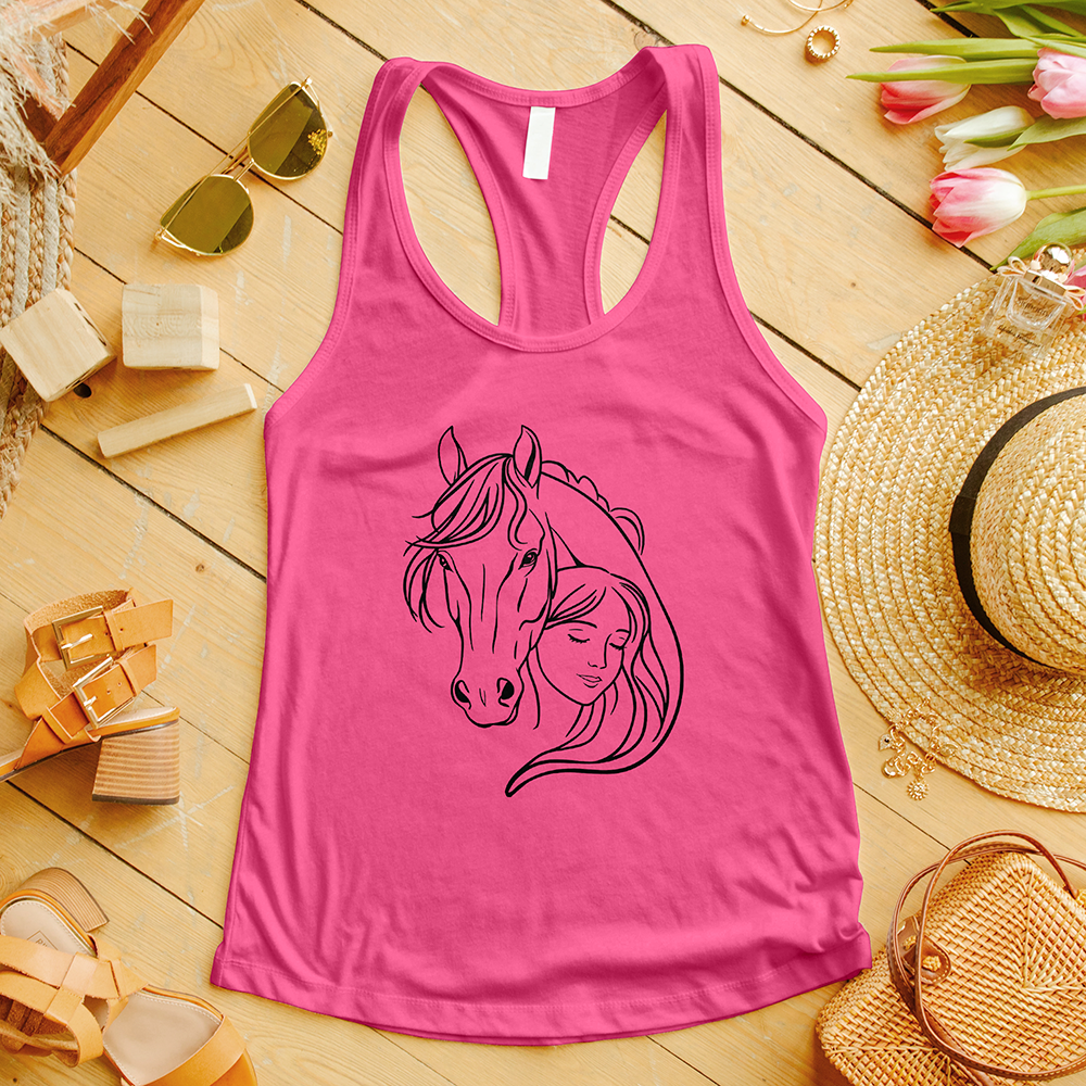Horse And Girl Tank Top