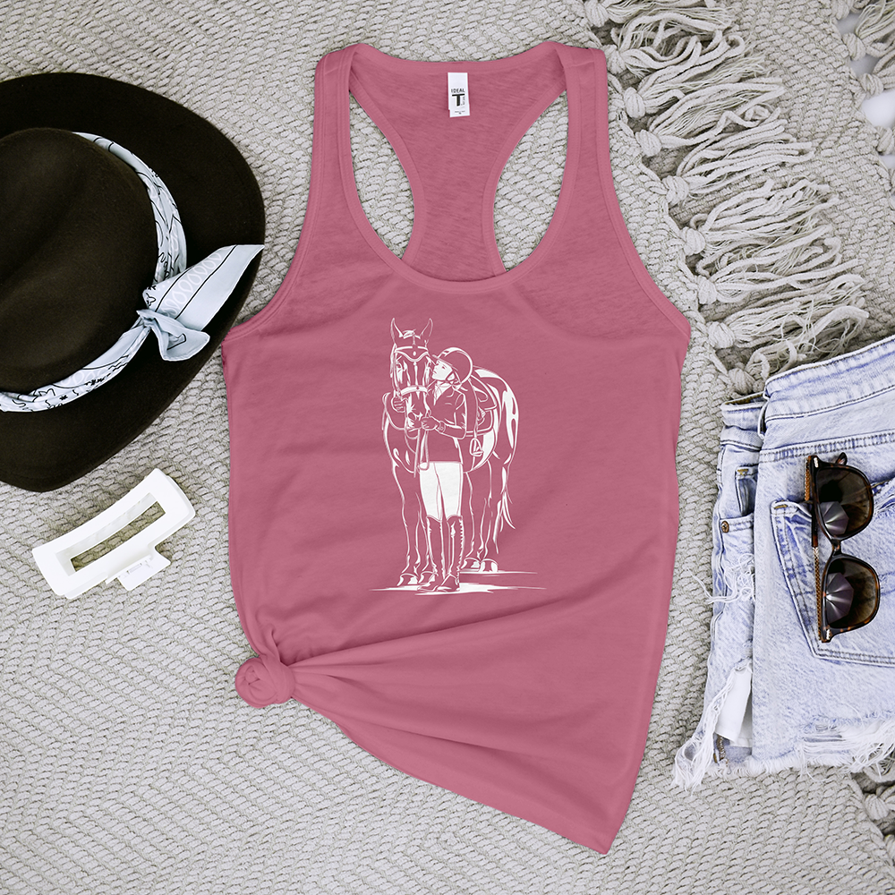 Horse With Horse Girl Tank Top