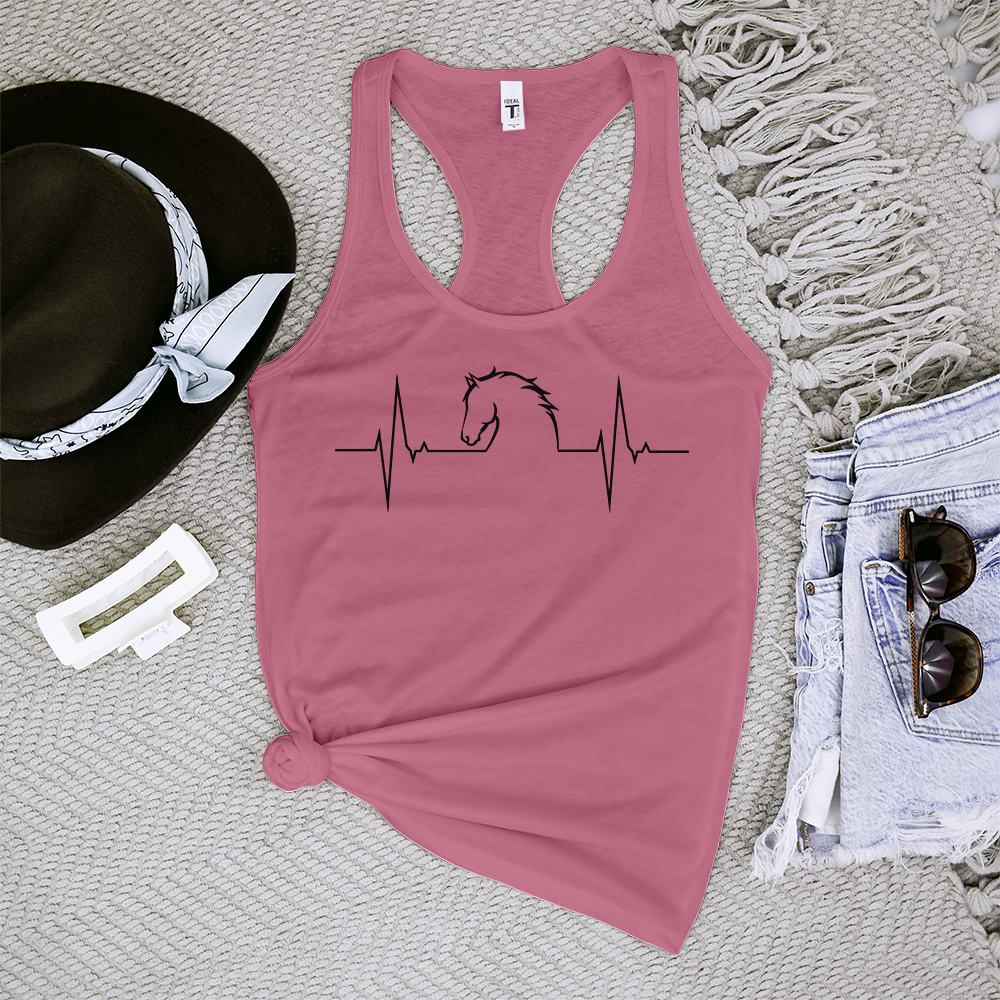 Horse Heartbeat Tank Top