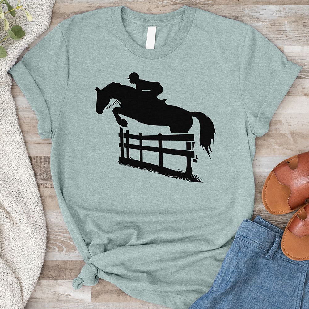 Horse Jumping Fence Tee