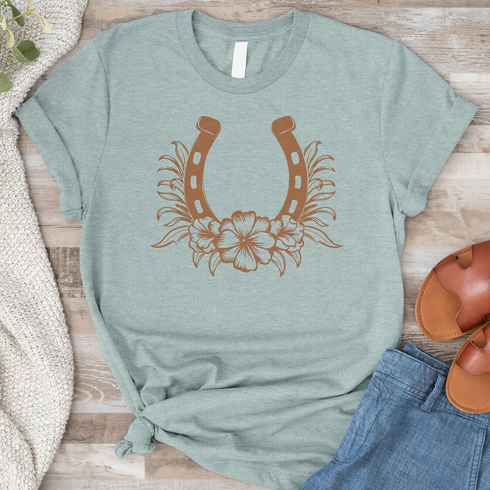 Horseshoe Flower Tee