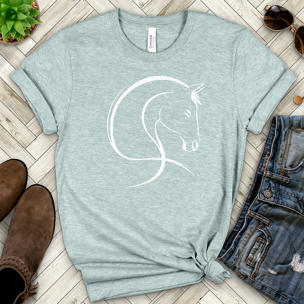 Horse Line Art Tee