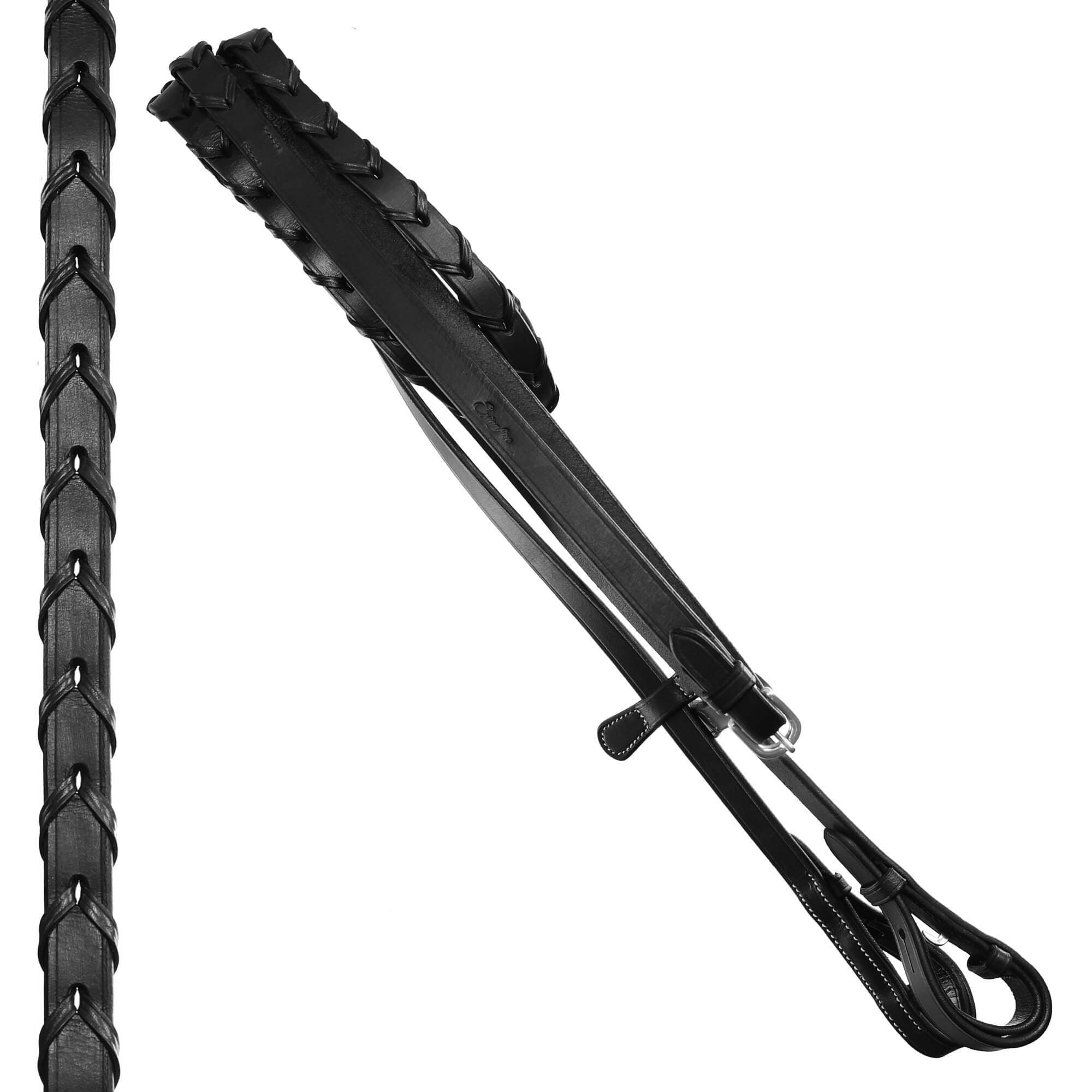 ExionPro Traditional Hunter Bridle With Laced Reins