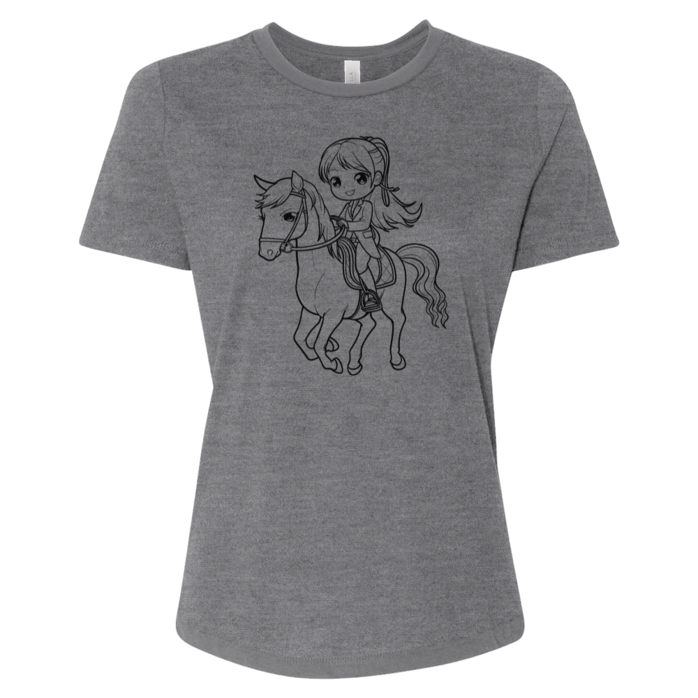 Girl Riding Horse Tee