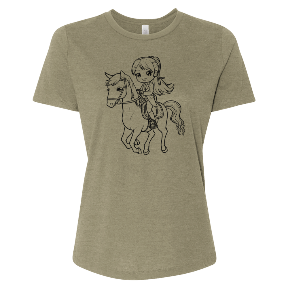 Girl Riding Horse Tee