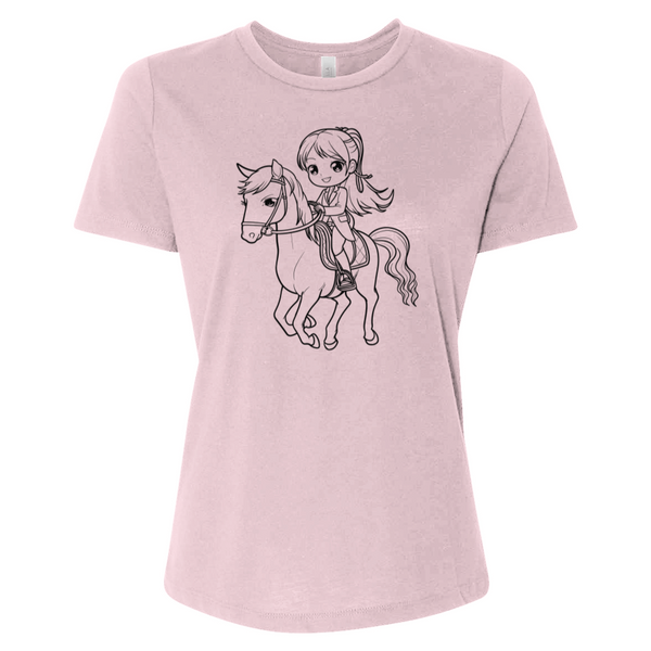 Girl Riding Horse Tee